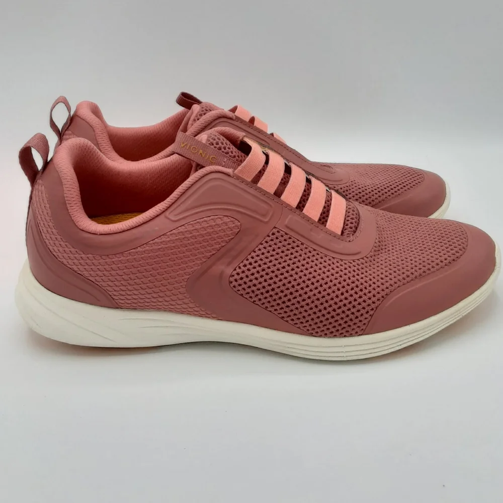 Vionic Reign Women’s Slip-On Athletic Sneakers in Dusty Cedar.